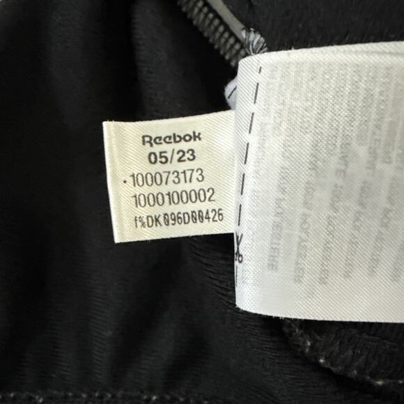 Reebok Track Jacket Identity Black White Back Vector Reecycled Speedwick Size 4X - Picture 10 of 13